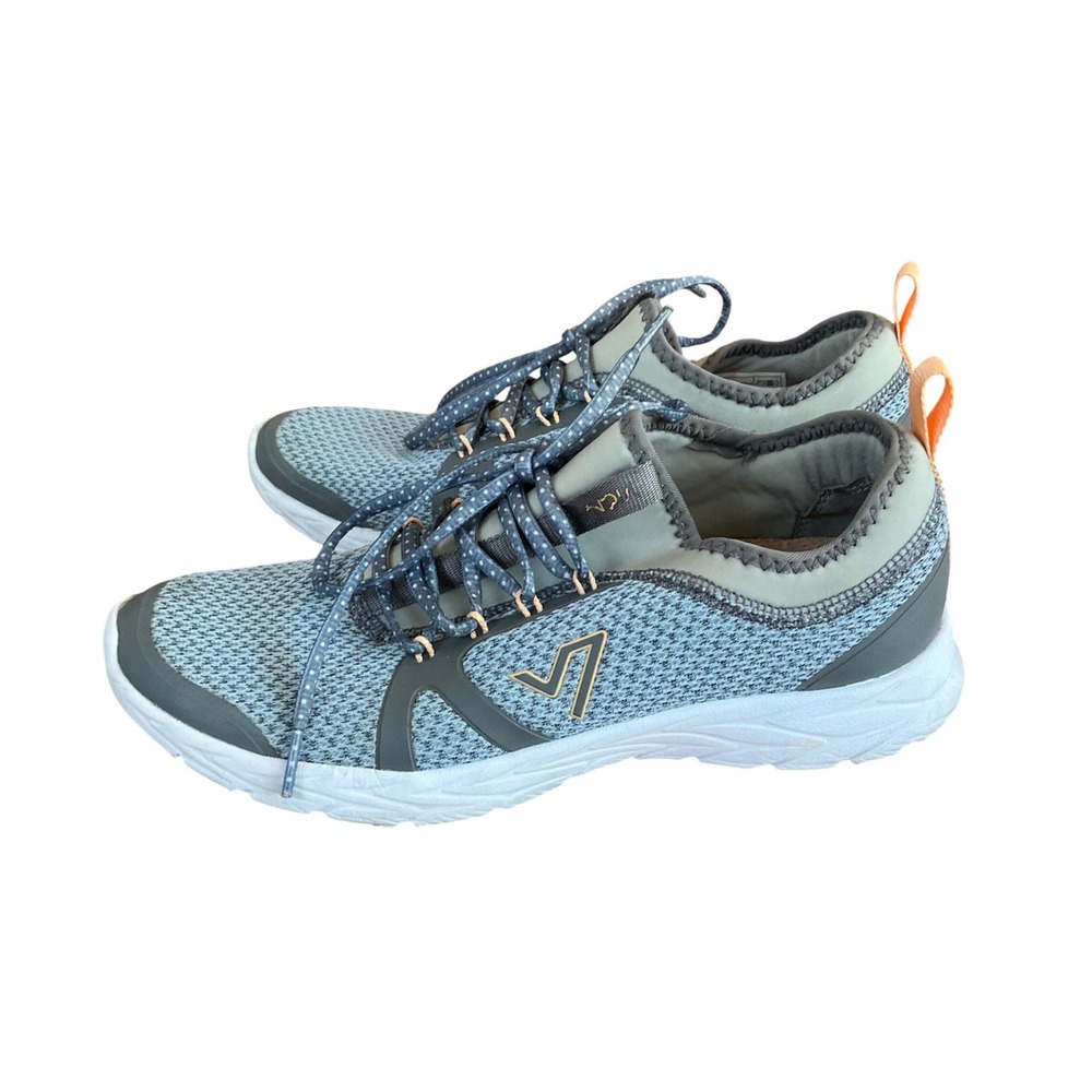 Vionic Alma Sneakers Womens 9.5 Grey Blue Active Walking Shoes Mesh‎ Comfort